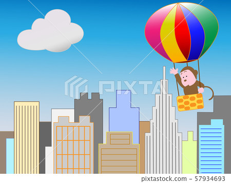 Animals enjoying sky sports 57934693