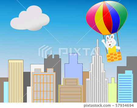 Rabbit enjoying sky sports 57934694