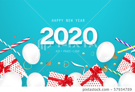 Happy New Year Background Concept Modern And Stock