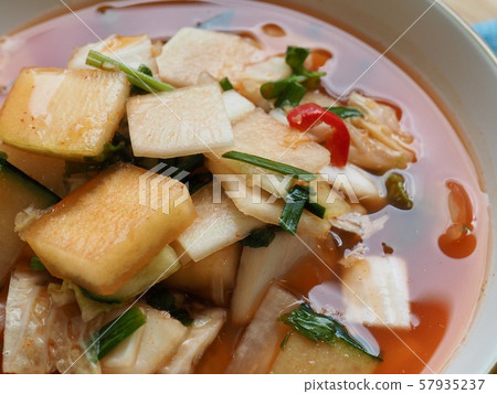 Korean traditional food water kimchi 57935237