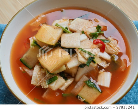 Korean traditional food water kimchi 57935241