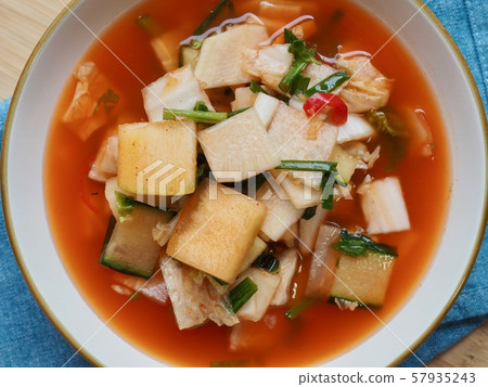 Korean traditional food water kimchi 57935243
