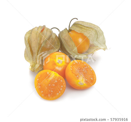 Cape gooseberry (physalis) isolated on white background 57935916