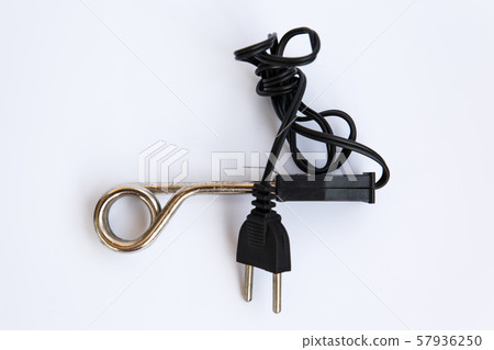 Electric heating element of spiral form. The Electric heating element of spiral form. The 57936250