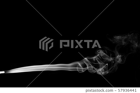 White smoke on black background White smoke on black background 57936441