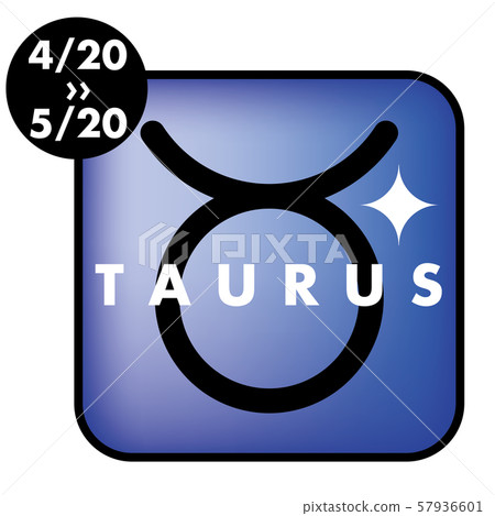 星座/星座圖標/插圖與日期|金牛座，金牛座，金牛座 57936601