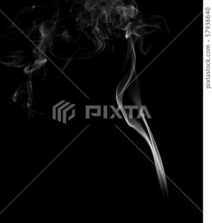 White smoke on black background White smoke on black background 57936640