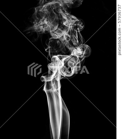 White smoke on black background White smoke on black background 57936737