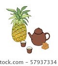 Taiwan teaware and pineapple cake 57937334