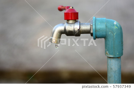 faucet with water drop 57937349