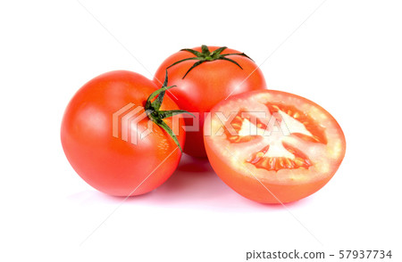 Fresh tomato isolated on white background 57937734
