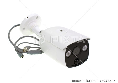 Image of white security CCTV camera or closed Image of white security CCTV camera or closed 57938217