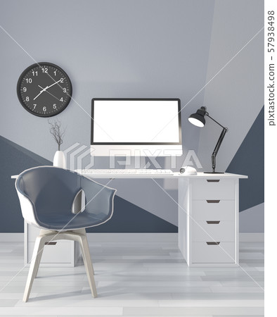 Ideas of office room blue Geometric Wall Art Paint Ideas of office room blue Geometric Wall Art Paint 57938498
