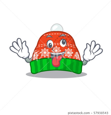 Crazy winter hat put in cartoon cupboard Crazy winter hat put in cartoon cupboard 57938543