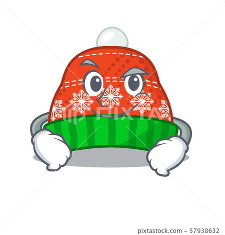 Smirking winter hat in the mascot shape Smirking winter hat in the mascot shape 57938632