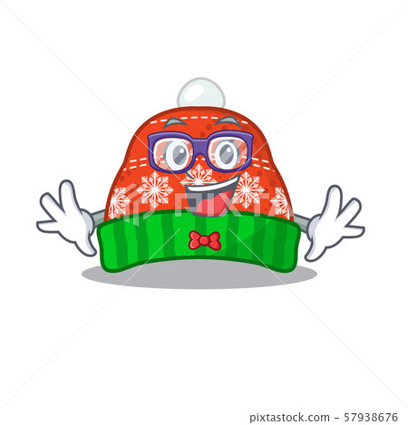 Geek winter hat in the mascot shape 57938676