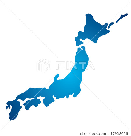 日本地圖矢量素材 57938696