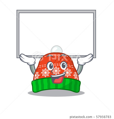 Up board winter hat isolated in the character 57938783