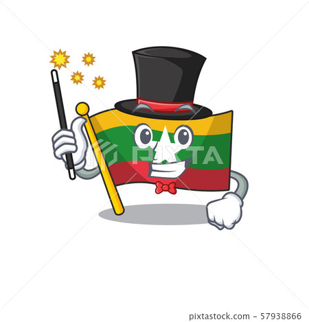 Magician flag myanmar folded in character drawer Magician flag myanmar folded in character drawer 57938866