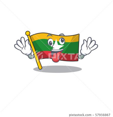 Crazy flag myanmar folded in character drawer Crazy flag myanmar folded in character drawer 57938867