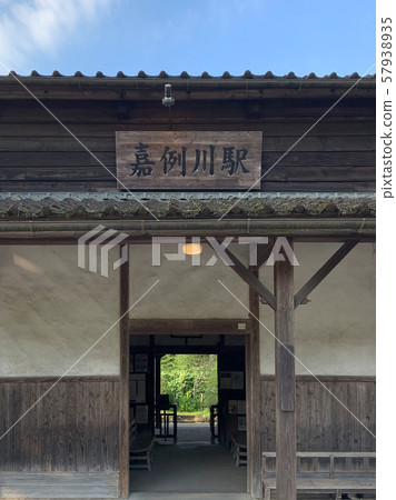 Kaorigawa Station, an old Japanese retro station building Kaorigawa Station, an old Japanese retro station building 57938935