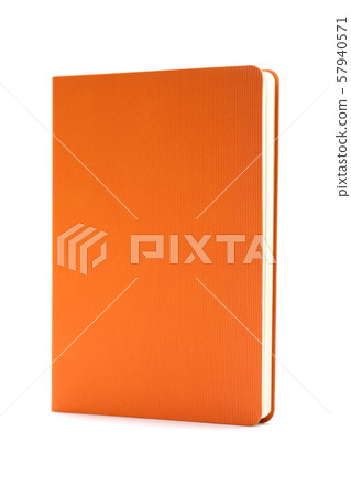 Orange diary isolated on white background 57940571