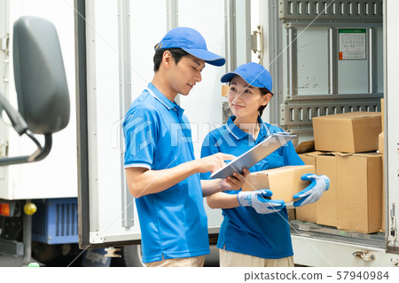 Driver truck delivery business delivery business image Driver truck delivery business delivery business image 57940984