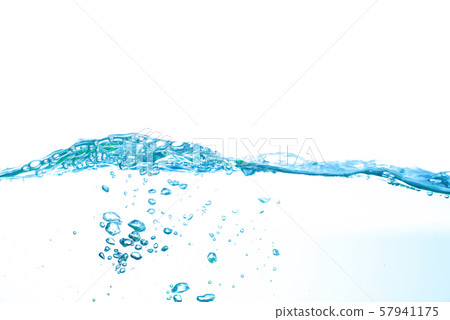 Clear water waves. Water wave isolated on white background Clear water waves. Water wave isolated on white background 57941175