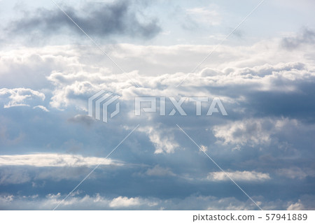 Thick beautiful clouds and clouds in the sky. 57941889