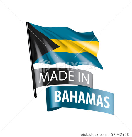 Bahamas flag, vector illustration on a white background 57942508