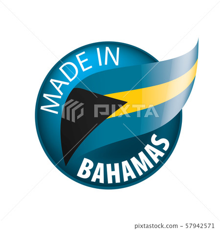 Bahamas flag, vector illustration on a white background 57942571