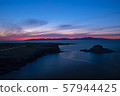 Magic hour scenery of Rishiri Island, Hokkaido 57944425