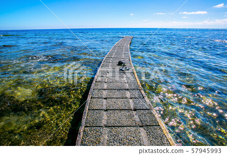 臺灣綠島自然景觀Asia Taiwan green island natural landscape 57945993