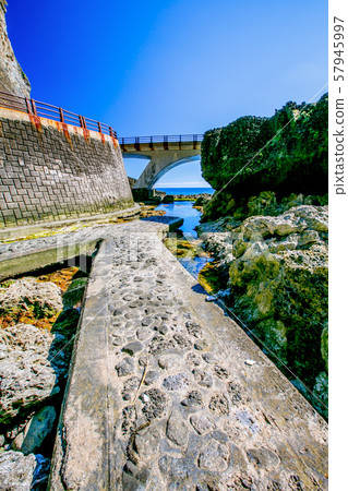 臺灣綠島自然景觀Asia Taiwan green island natural landscape 57945997