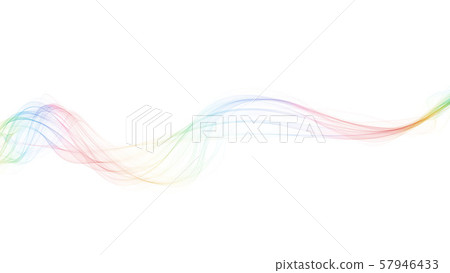 7 color wave background line white background 57946433