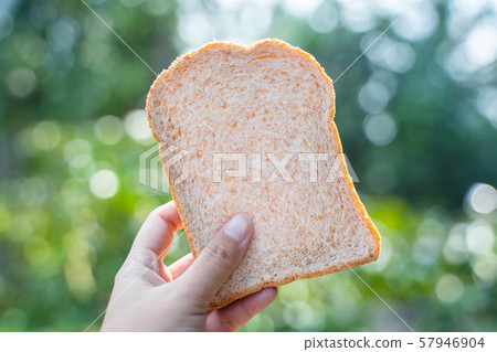 close up sliced whole grain bread close up sliced whole grain bread 57946904