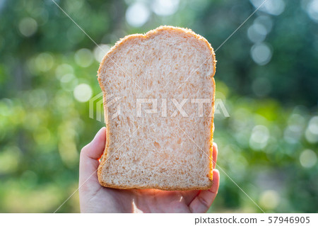 close up sliced whole grain bread close up sliced whole grain bread 57946905
