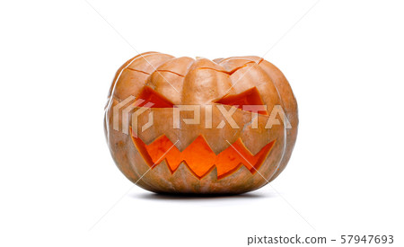 Photo of Halloween Pumpkin. Scary Jack O'Lantern 57947693