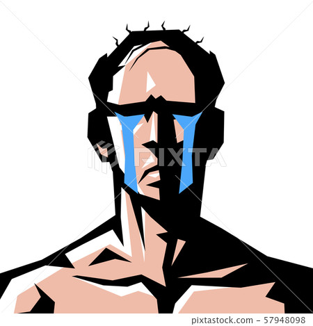 Bald, bald, guy, naked, upper body, facial expression, simple, 57948098