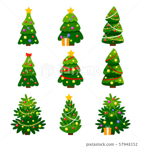 Different Christmas tree set Different Christmas tree set 57948152