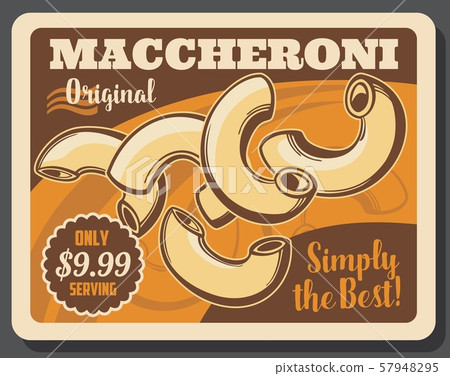 Italian food cuisine, maccheroni pasta Italian food cuisine, maccheroni pasta 57948295