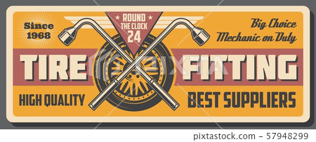 Auto service and tire fitting, spanner and wrench Auto service and tire fitting, spanner and wrench 57948299