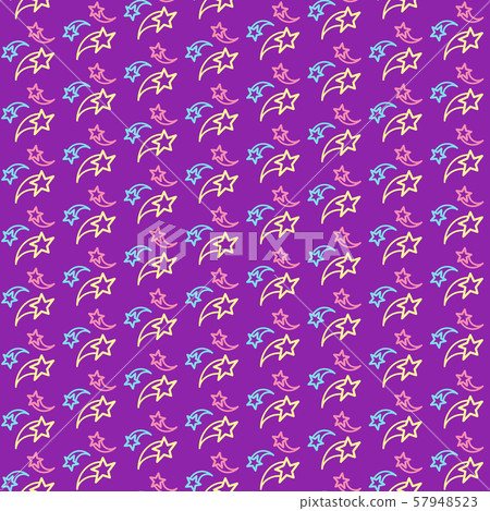 Falling stars, fireworks seamless pattern vector background 57948523