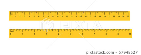 Measuring rulers scale vector illustration isolated on white background Measuring rulers scale vector illustration isolated on white background 57948527
