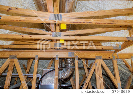 Installation of heating system on the roof of the Installation of heating system on the roof of the 57948629