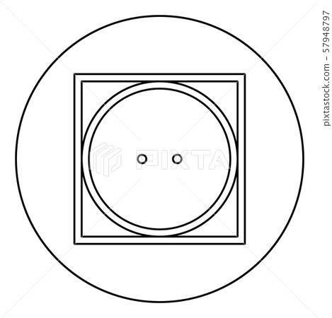 Drum drying in machine usually mode Clothes care symbols Washing concept Laundry sign icon in circle 57948797