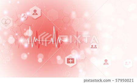 Medical heart healthcare background 57950021