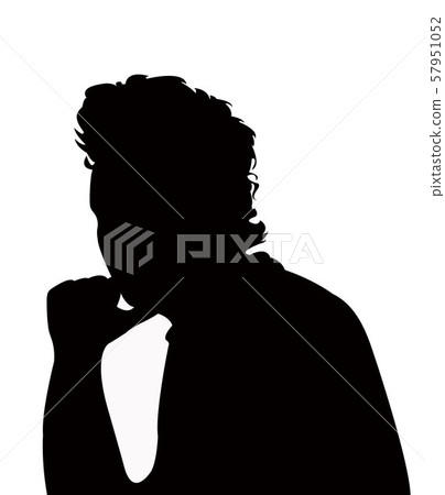 a man head silhouette vector a man head silhouette vector 57951052