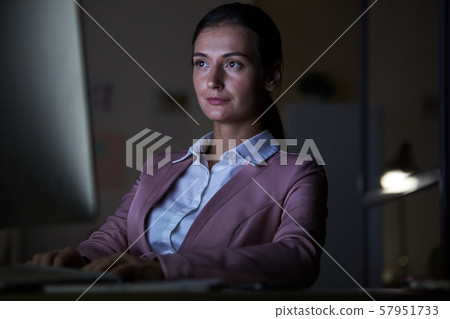 Businesswoman using computer Businesswoman using computer 57951733
