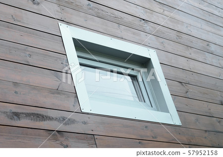 Plastic PVC window in new modern passive wooden 57952158
